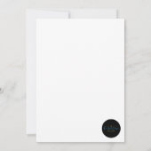 Invitation Fête des mariées rose jetée (Dos)