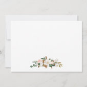 Invitation Fête des mariées Rose Magnolias (Dos)