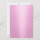 Invitation Fête des mariées rose moderne Brunch & Bubbly (Dos)