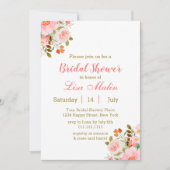 Invitation Fête des mariées rose pâle (Devant)