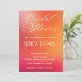 Invitation Fête des mariées rose pâle (Debout devant)