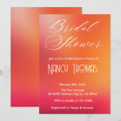 Invitation Fête des mariées rose pâle (Devant / Derrière)