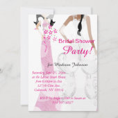 Invitation Fête des mariées rose pâle (Devant)