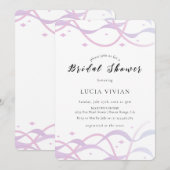 Invitation Fête des mariées rose pâle de la plage moderne (Devant / Derrière)