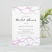 Invitation Fête des mariées rose pâle de la plage moderne (Debout devant)