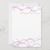 Invitation Fête des mariées rose pâle de la plage moderne (Dos)
