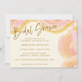 Invitation Fête des mariées rose passoire Abstraite (Devant)