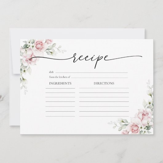 Invitation Fête des mariées Roses Roses Roses Roses Roses Ros (Devant)