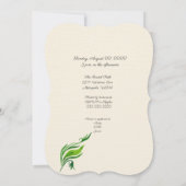 Invitation Fête des mariées rouge orchidée (Dos)