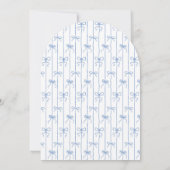 Invitation Fête des mariées rouge rose Whimsical Retro (Dos)