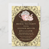 Invitation Fête des mariées Russe Vintage Tea Party (Devant)