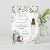 Invitation Fête des mariées Russe Western Cowgirl Boots (Debout devant)