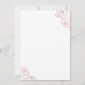 Invitation Fête des mariées rustique blanche (Dos)