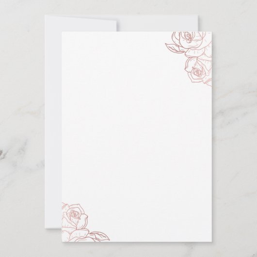 Invitation Fête des mariées rustique blanche (Dos)