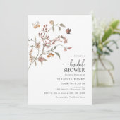 Invitation Fête des mariées Rustique Boho (Debout devant)