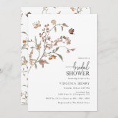 Invitation Fête des mariées Rustique Boho (Devant / Derrière)