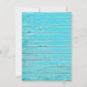 Invitation Fête des mariées Rustique Boho Sunflower Wood (Dos)