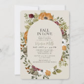 Invitation Fête des mariées Rustique Botanique Verte Sage Rus (Devant)