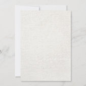 Invitation Fête des mariées Rustique Burlap White Lace Lovebi (Dos)