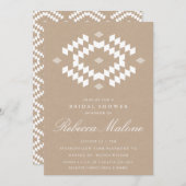 Invitation Fête des mariées Rustique Kraft Boho (Devant / Derrière)