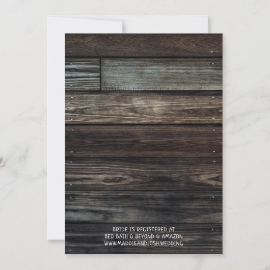 Invitation Fête des mariées rustique Mason Jar illumine Boho  (Dos)