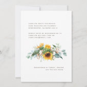 Invitation Fête des mariées Rustique TaupeII en Taupe (Dos)