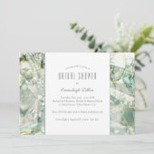 Invitation Fête des mariées Sage Green Crystal Aventurine (Debout devant)