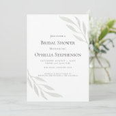 Invitation FÊTE DES MARIÉES | Sage Vert Olive Branche Aquarel (Debout devant)