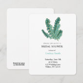 Invitation Fête des mariées sauvage d'Eucalyptus (Devant / Derrière)