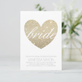 invitation Fête des mariées | Script Heart Fab Bri (Debout devant)