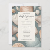 Invitation Fête des mariées Sea Shells (Devant)