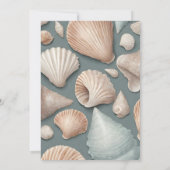 Invitation Fête des mariées Sea Shells (Dos)