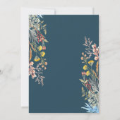 Invitation Fête des mariées séchée par le Fleur sauvage de pr (Dos)