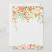 Invitation Fête des mariées secrète de jardin Sparkle Enchant (Dos)