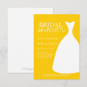 invitation Fête des mariées | Silhouette (Devant / Derrière)
