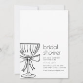 Invitation Fête des mariées simple avec lunettes d (Devant)