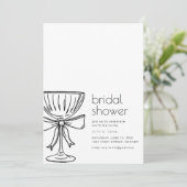 Invitation Fête des mariées simple avec lunettes d (Debout devant)