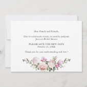 Invitation Fête des mariées simple et élégante Modifier la da (Dos)