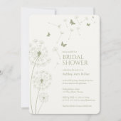 Invitation Fête des mariées simple moderne Sage Green Dandeli (Devant)