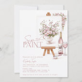 Invitation Fête des mariées Sip Et Peinture (Devant)