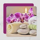 Invitation Fête des mariées spa (Devant / Derrière)