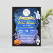 Invitation Fête des mariées Spooktacular Halloween (Debout devant)