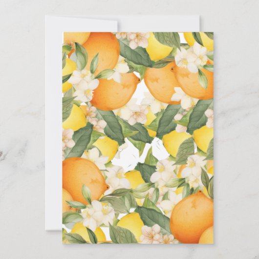 Invitation Fête des mariées Squeeze Principal Citron Orange C (Dos)