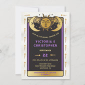 Invitation Fête des mariées Squelette Couple Mariage gothique (Dos)