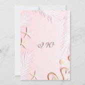 Invitation Fête des mariées Starfish de Palm Beach moderne (Dos)