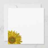 Invitation Fête des mariées Sunflower Edge (Dos)