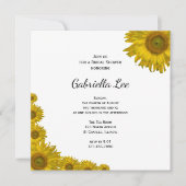 Invitation Fête des mariées Sunflower Edge (Devant)