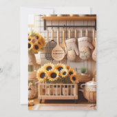 Invitation Fête des mariées Sunflower Kitchen (Dos)