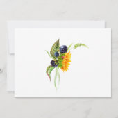 Invitation Fête des mariées Sunflower V3 (Dos)