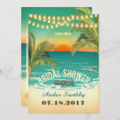 Invitation Fête des mariées Sunset Beach (Devant / Derrière)